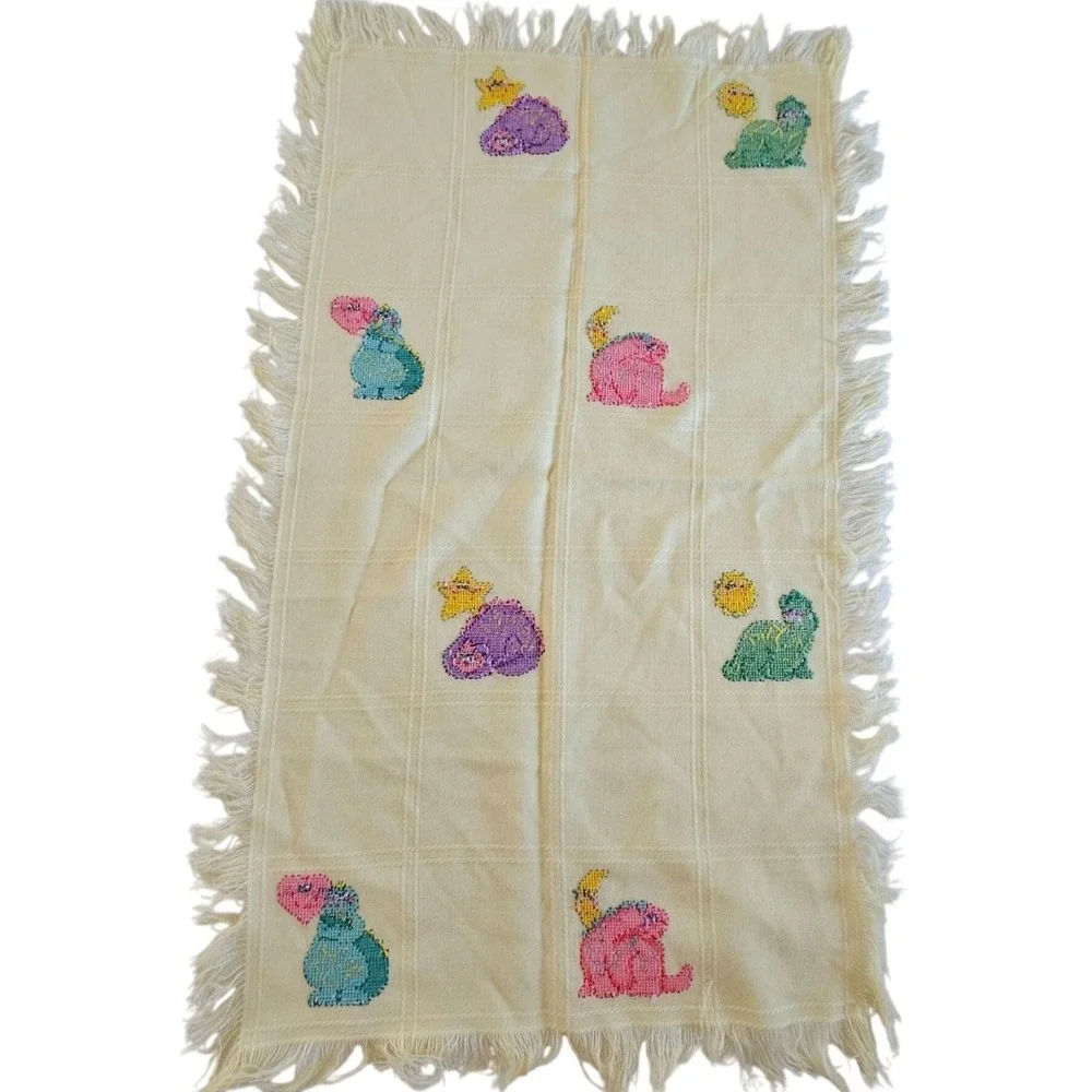 Vintage Baby Afghan 23x40